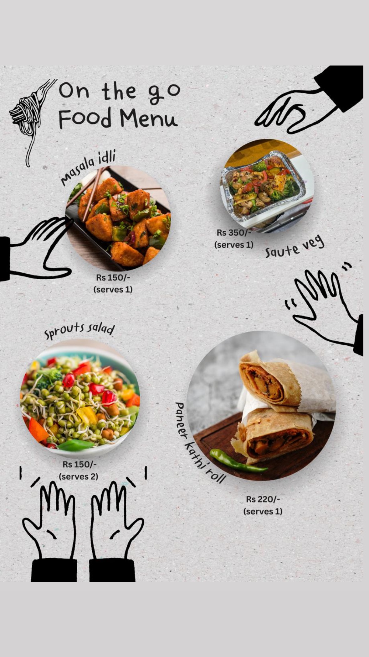 The Daily Dabba menu page 3