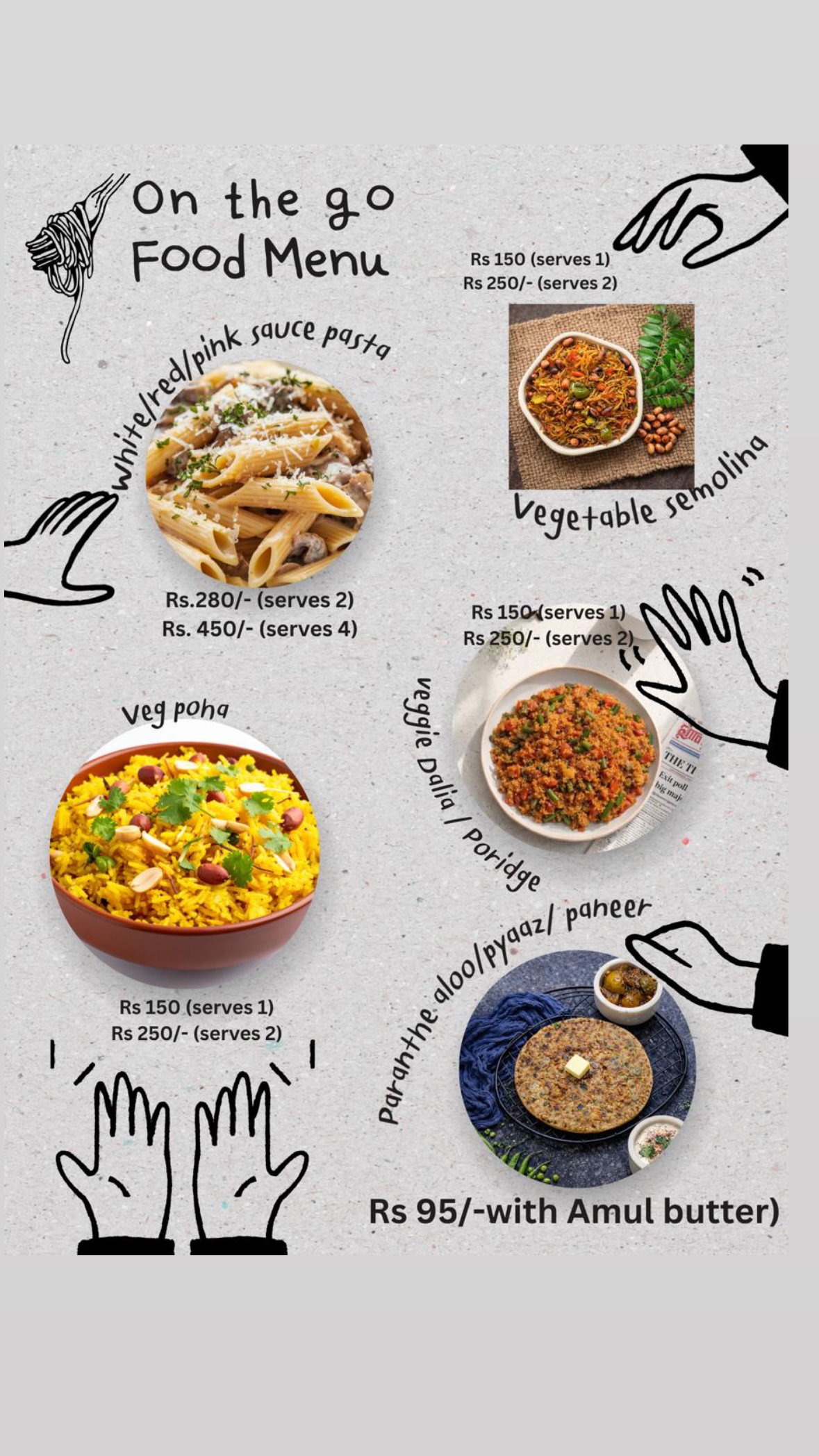 The Daily Dabba menu page 4